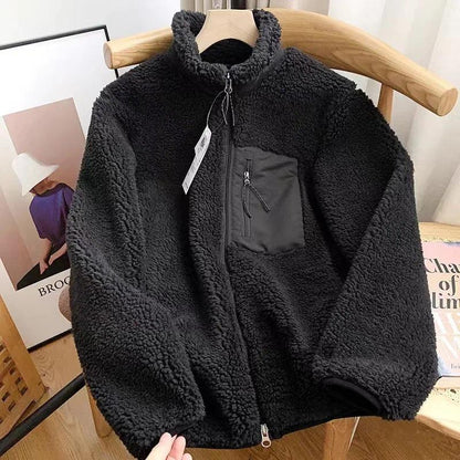 CELANDINE™ - Comfy Long Sleeve Zip-Up Plush Winter Jacket
