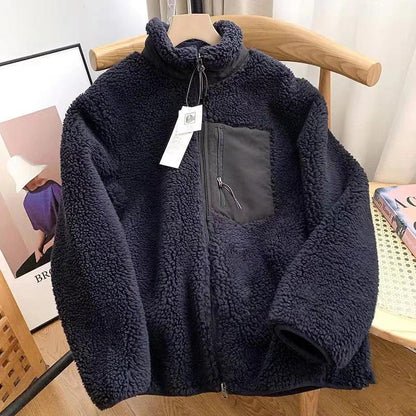 CELANDINE™ - Comfy Long Sleeve Zip-Up Plush Winter Jacket