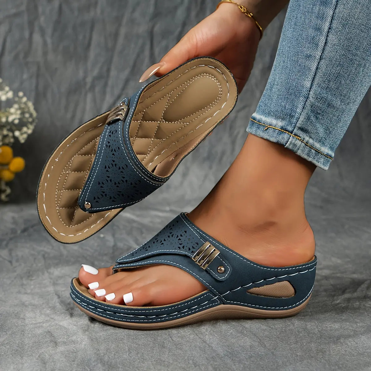Elinor – Wedge Toe Sandals for Women