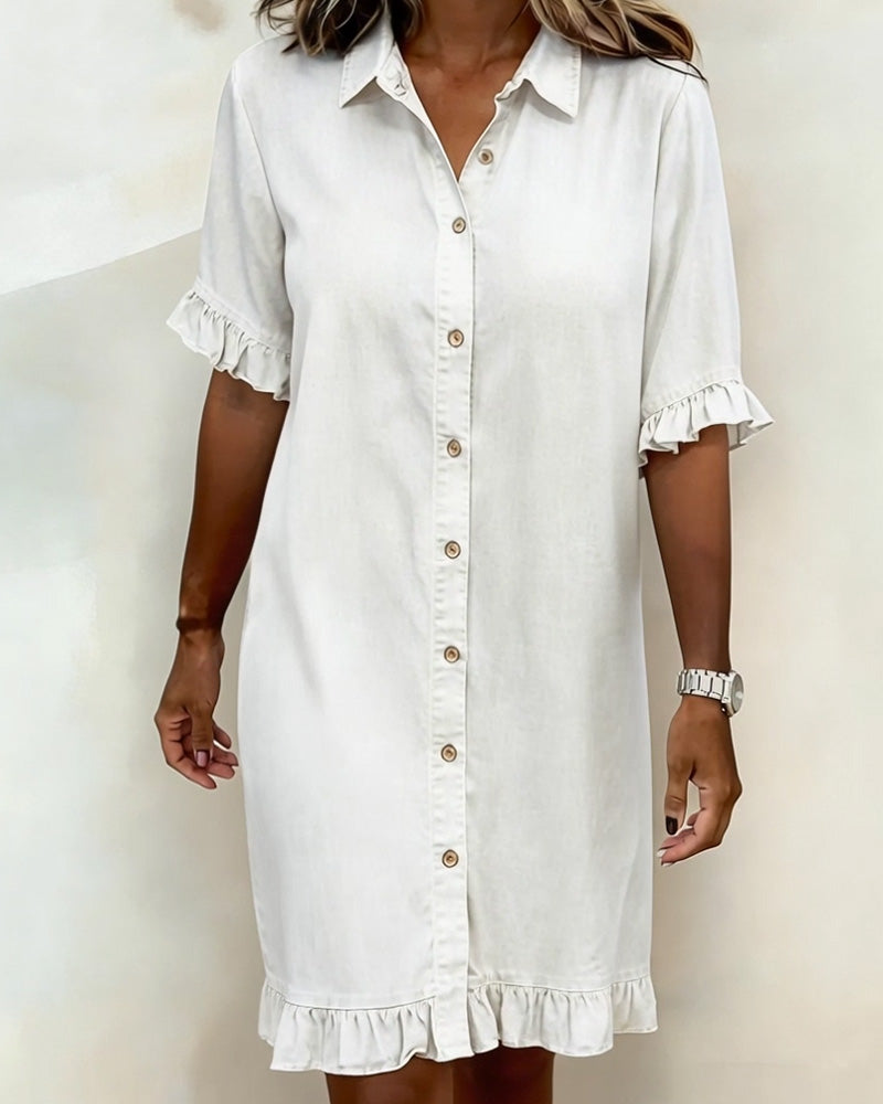 P&C Newcastle | Comfortable Denim Dress with Flattering Ruching