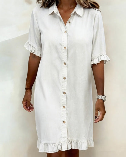 P&C Newcastle | Comfortable Denim Dress with Flattering Ruching