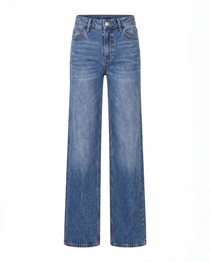 Linnea – Mid Rise BBL Wide Leg Jeans