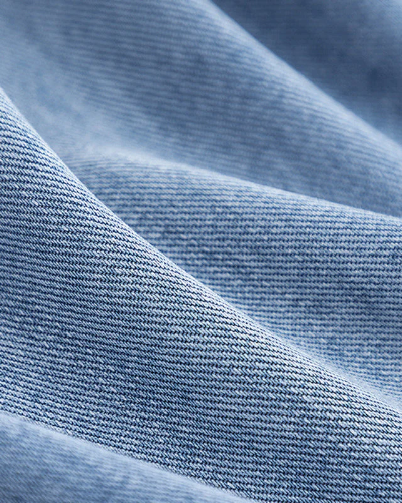 Iris™ | Denim and Camel Wool Coat