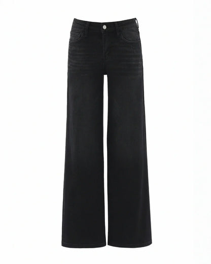 Linnea – Mid Rise BBL Wide Leg Jeans
