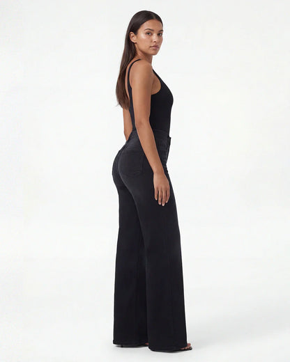 Linnea – Mid Rise BBL Wide Leg Jeans