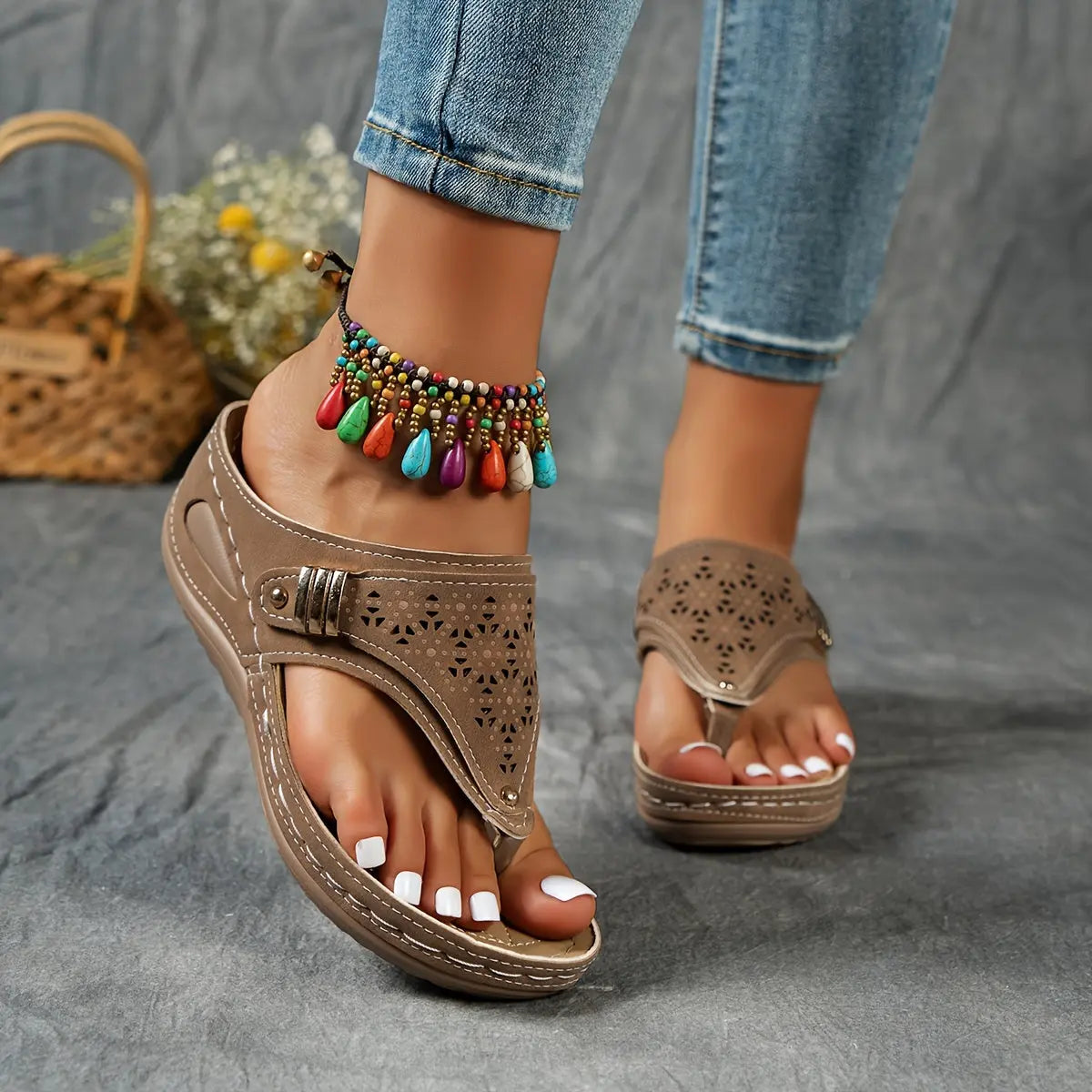 Elinor – Wedge Toe Sandals for Women