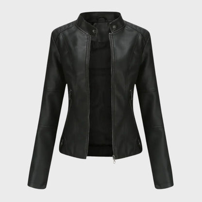 Sarah – Casual leather jacket for effortless elegance