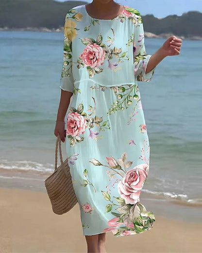 Verity™ | Sunset Bloom Maxi Dress-