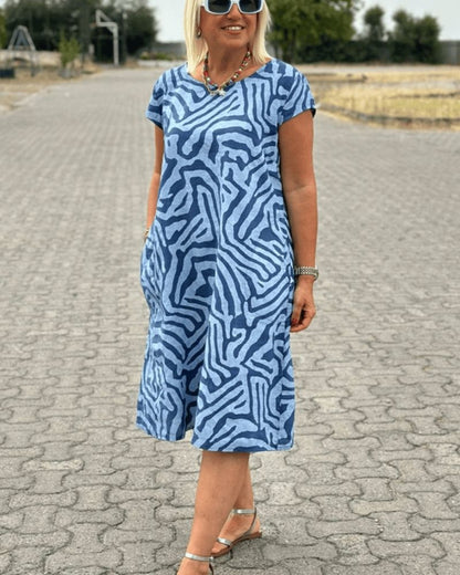 Avanille | round neck summer dress