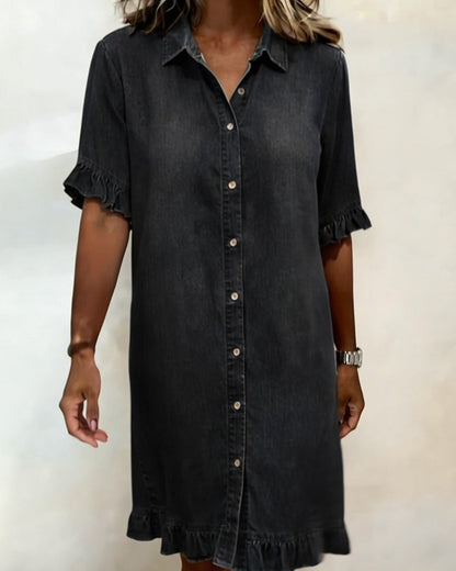 P&C Newcastle | Comfortable Denim Dress with Flattering Ruching
