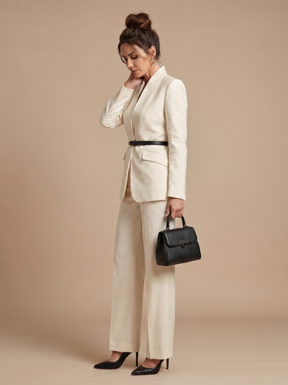 Delta | Structured Stand Collar Tailored Suit