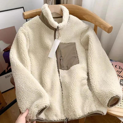 CELANDINE™ - Comfy Long Sleeve Zip-Up Plush Winter Jacket