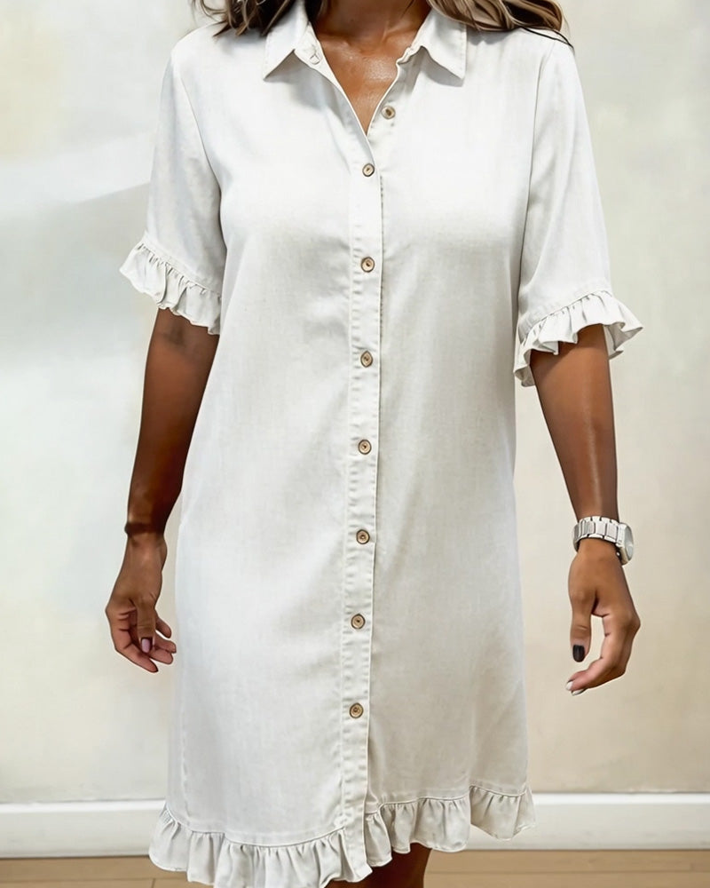 P&C Newcastle | Comfortable Denim Dress with Flattering Ruching