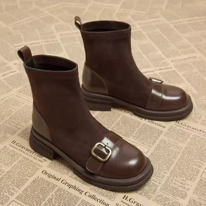 SCARLET – BUCKLE ANKLE BOOTS