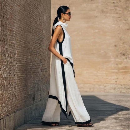 Lexie - Sleeveless Linen Trouser Set