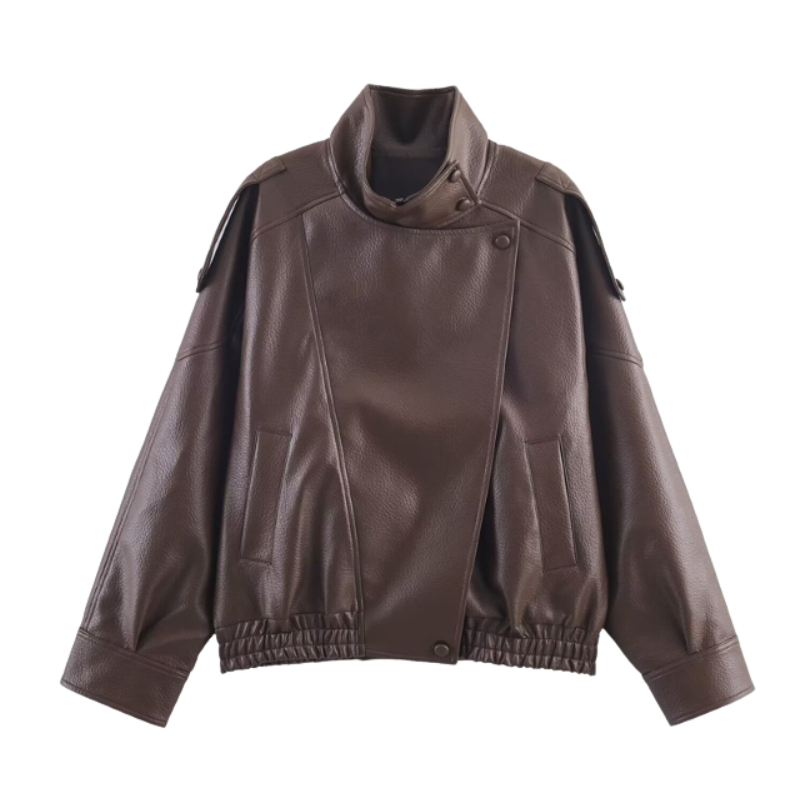 HAZEL™ – Timeless Oversized Moto Jacket