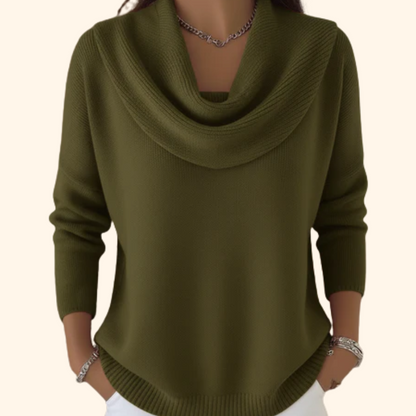 Vivienne | Cowl Neck Knit Jumper