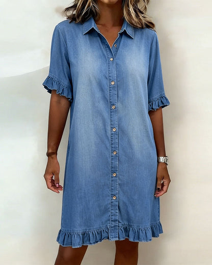 P&C Newcastle | Comfortable Denim Dress with Flattering Ruching