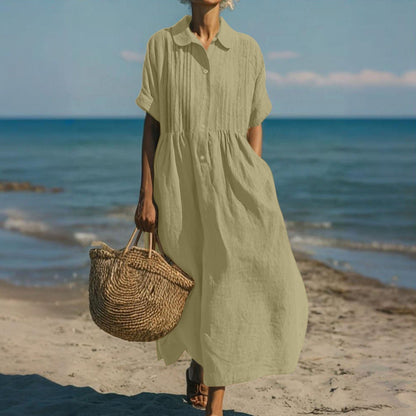 ELEGANT LINEN DRESS FOR WOMEN