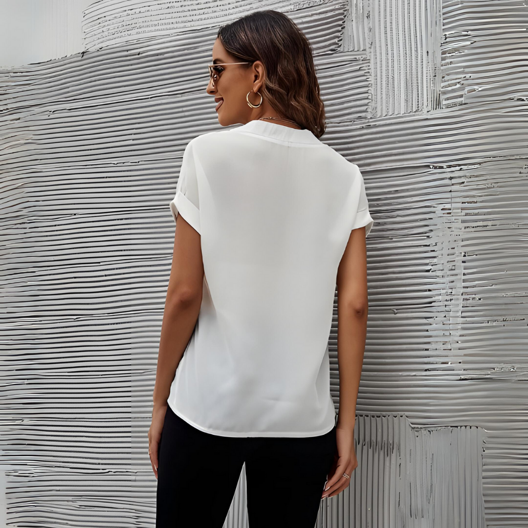 Elizabeth - Chic V-Neck Blouse for Women
