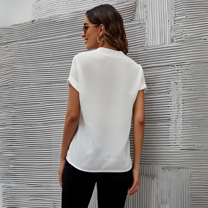 Elizabeth - Chic V-Neck Blouse for Women