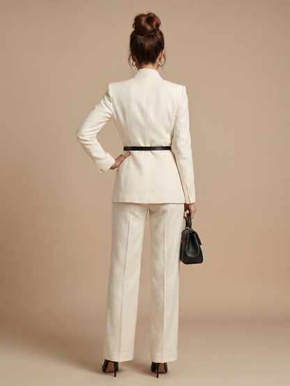 Delta | Structured Stand Collar Tailored Suit
