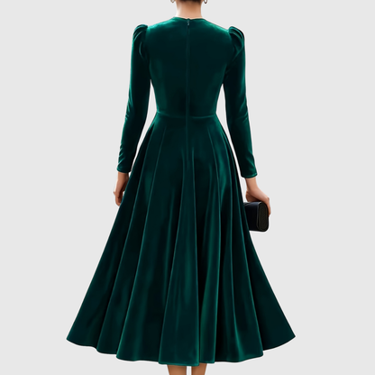 SOOPIE | ELEGANT NAVY BLUE & BURGUNDY WEDDING DRESS