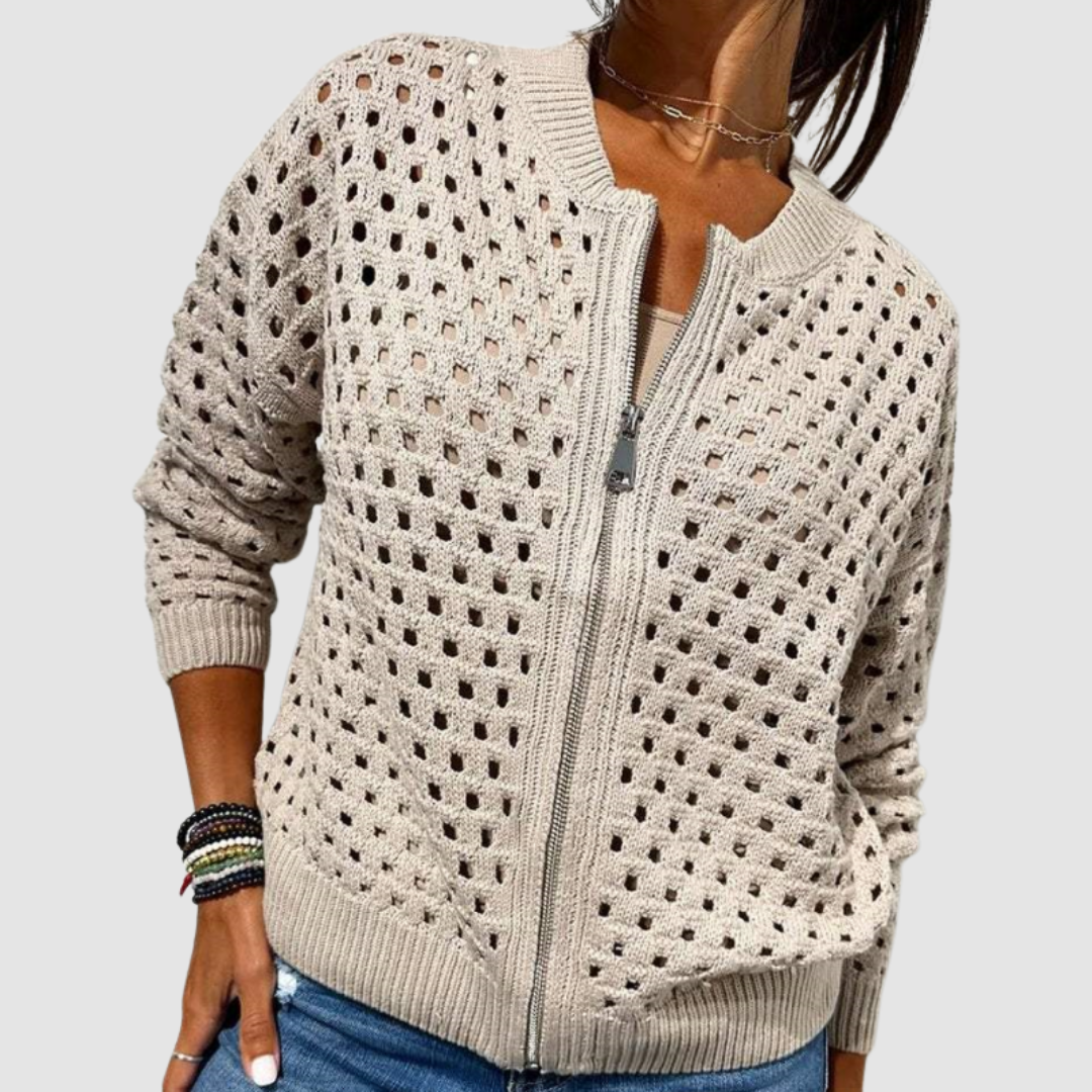 Nyla - Premium Knitted Cardigan with Zipper