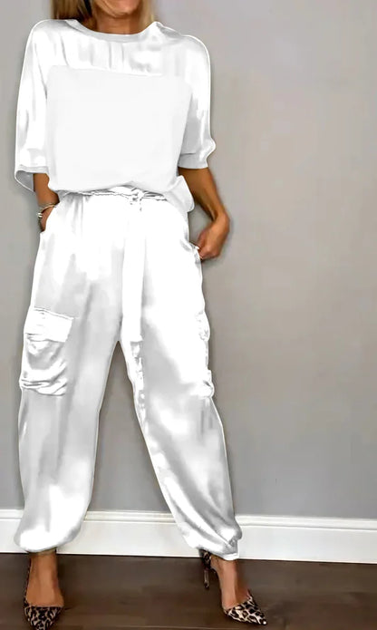 Margaret - Elegant Satin Set