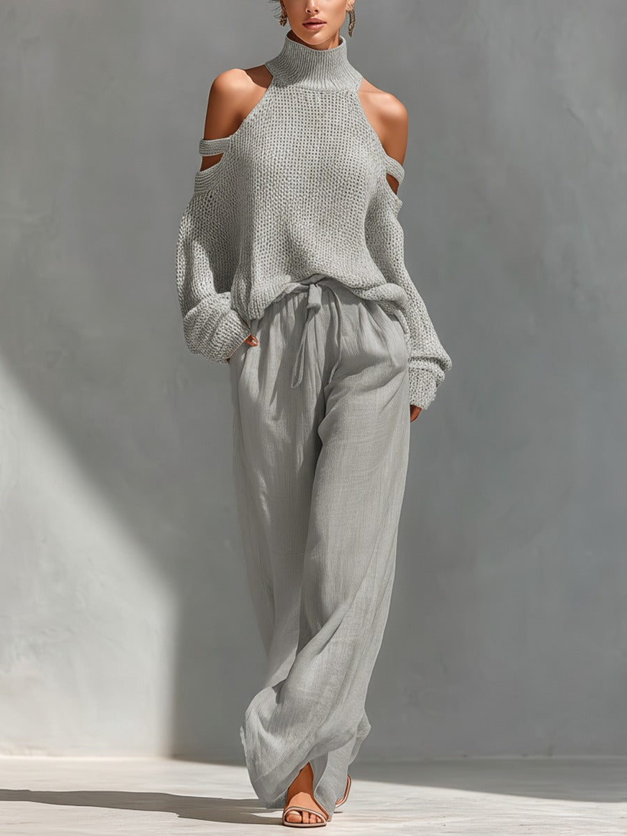 Alessia | Two-Piece Set with Bardot Neckline