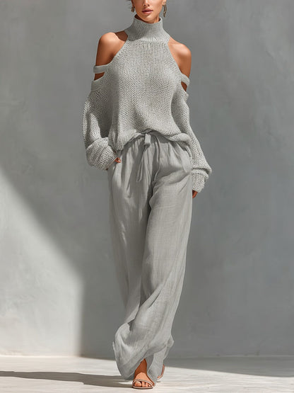 Alessia | Two-Piece Set with Bardot Neckline