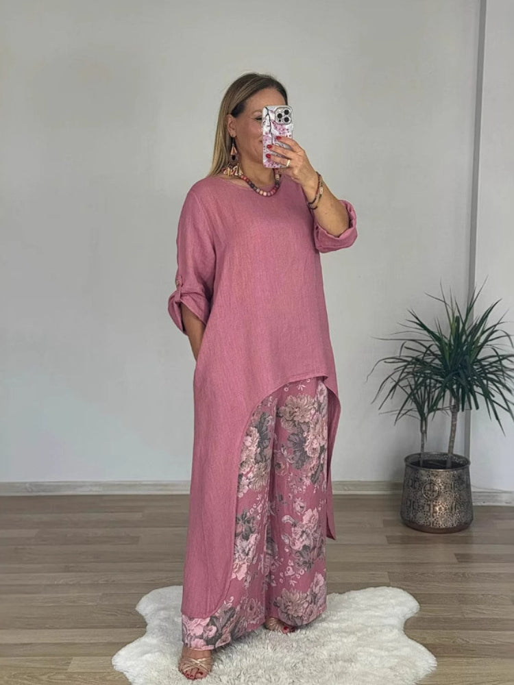Marie | Casual Cotton and Linen Set