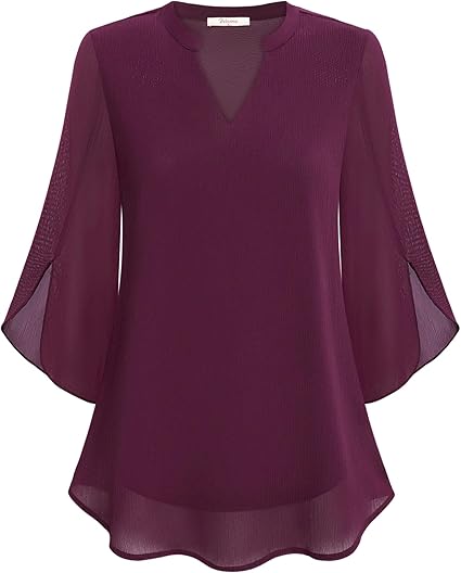 Women's Lightweight Blouse - Stylish Smart Casual Top