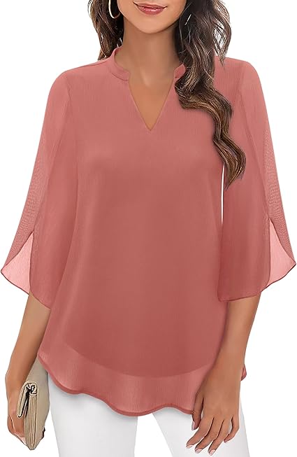 Women's Lightweight Blouse - Stylish Smart Casual Top