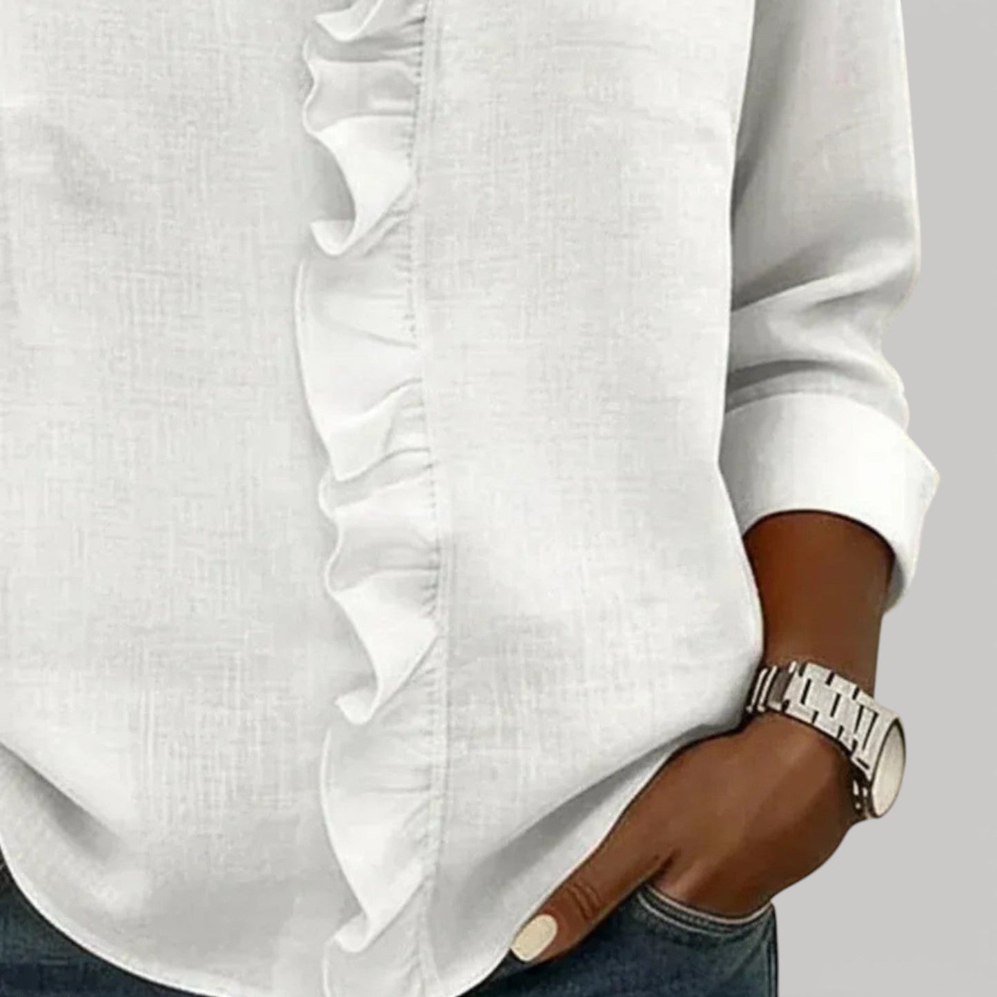 CRISTINE –  RUFFLED BLOUSE