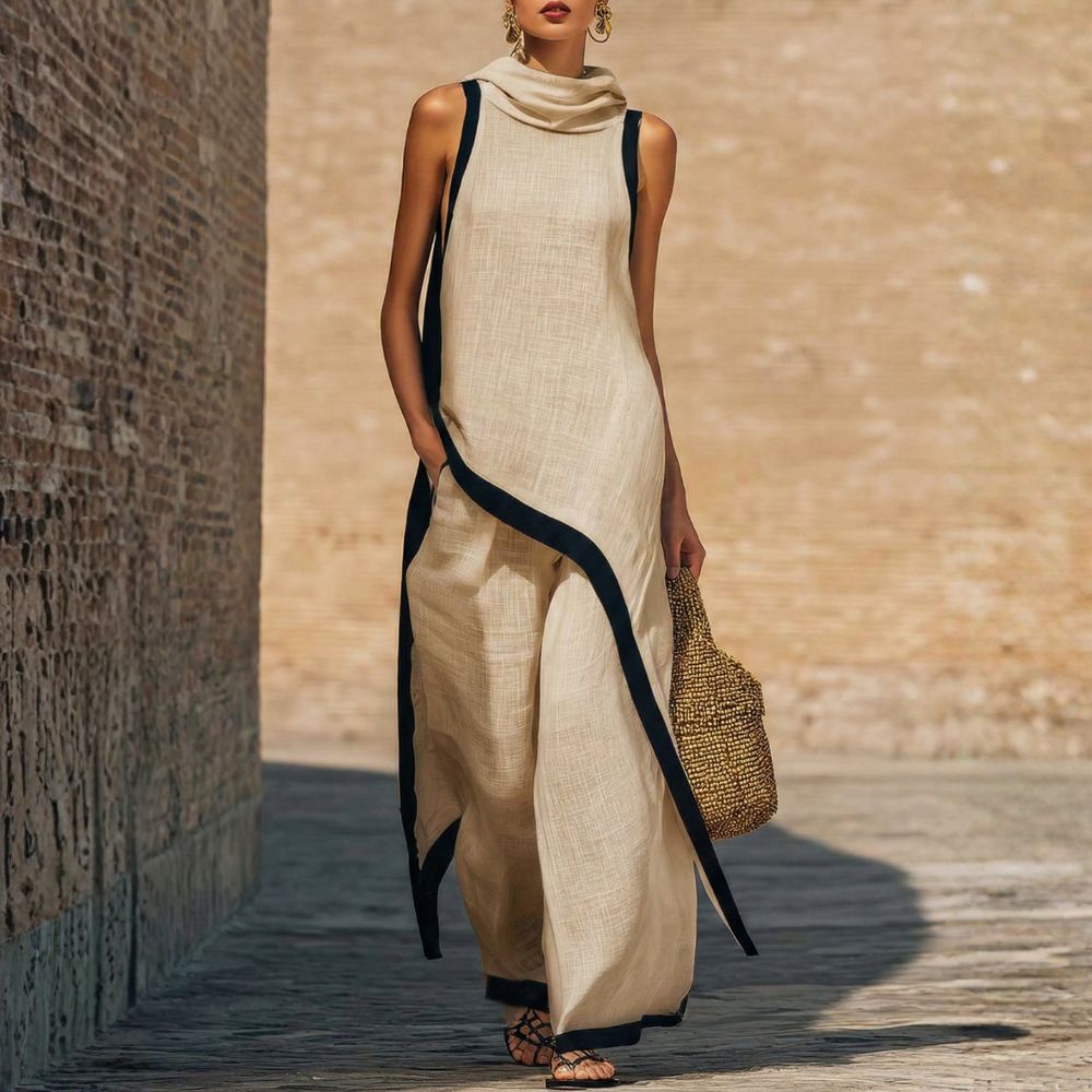 Lexie - Sleeveless Linen Trouser Set