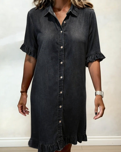 P&C Newcastle | Comfortable Denim Dress with Flattering Ruching