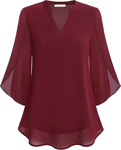 Women's Lightweight Blouse - Stylish Smart Casual Top