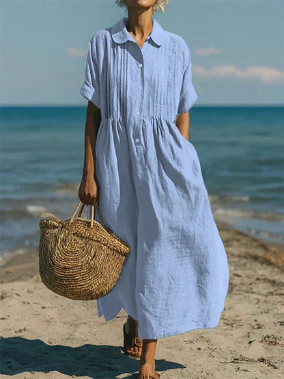 ELEGANT LINEN DRESS FOR WOMEN