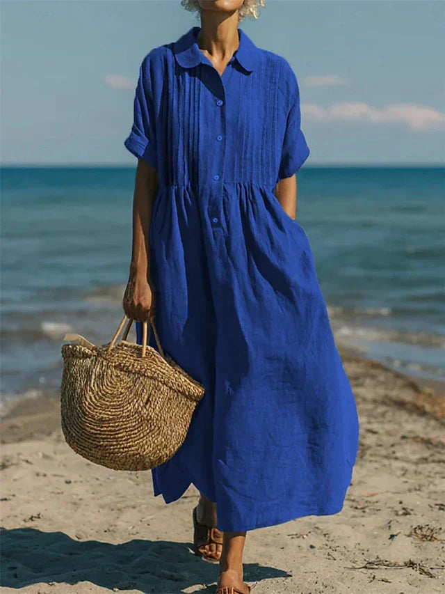 ELEGANT LINEN DRESS FOR WOMEN