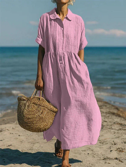 ELEGANT LINEN DRESS FOR WOMEN