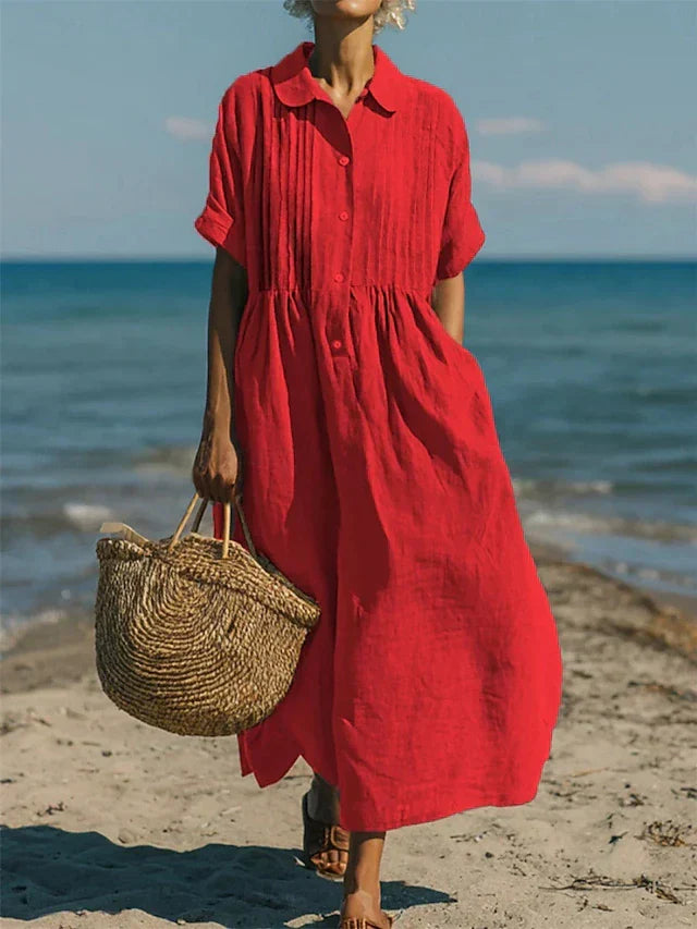 ELEGANT LINEN DRESS FOR WOMEN