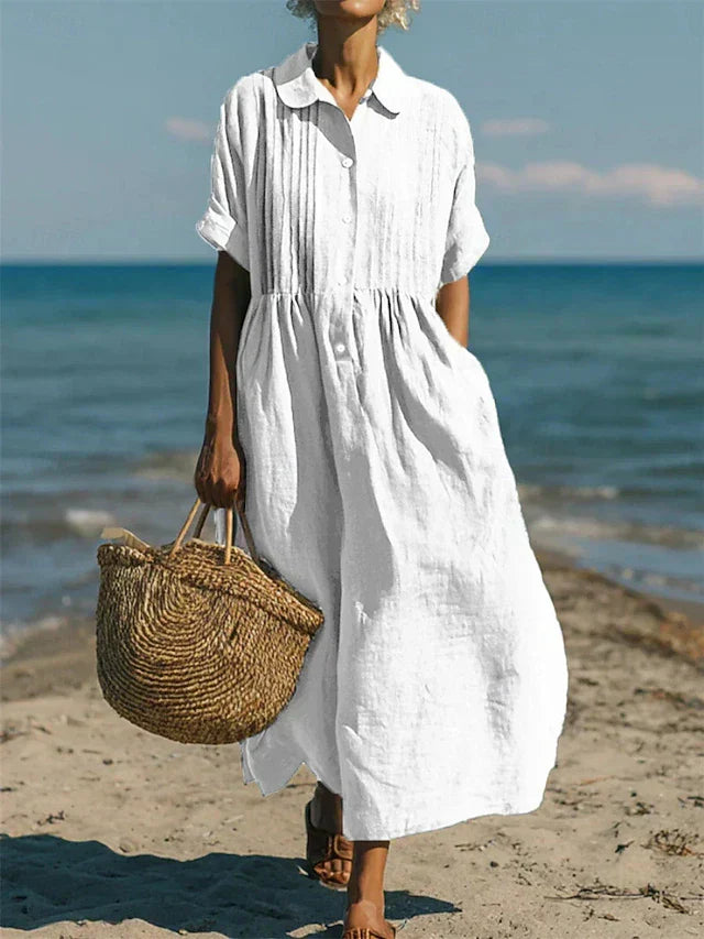 ELEGANT LINEN DRESS FOR WOMEN