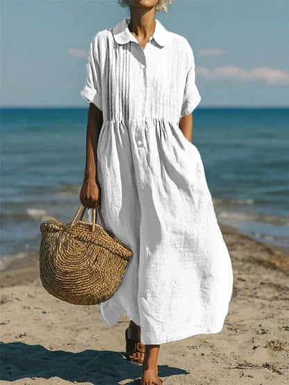 ELEGANT LINEN DRESS FOR WOMEN