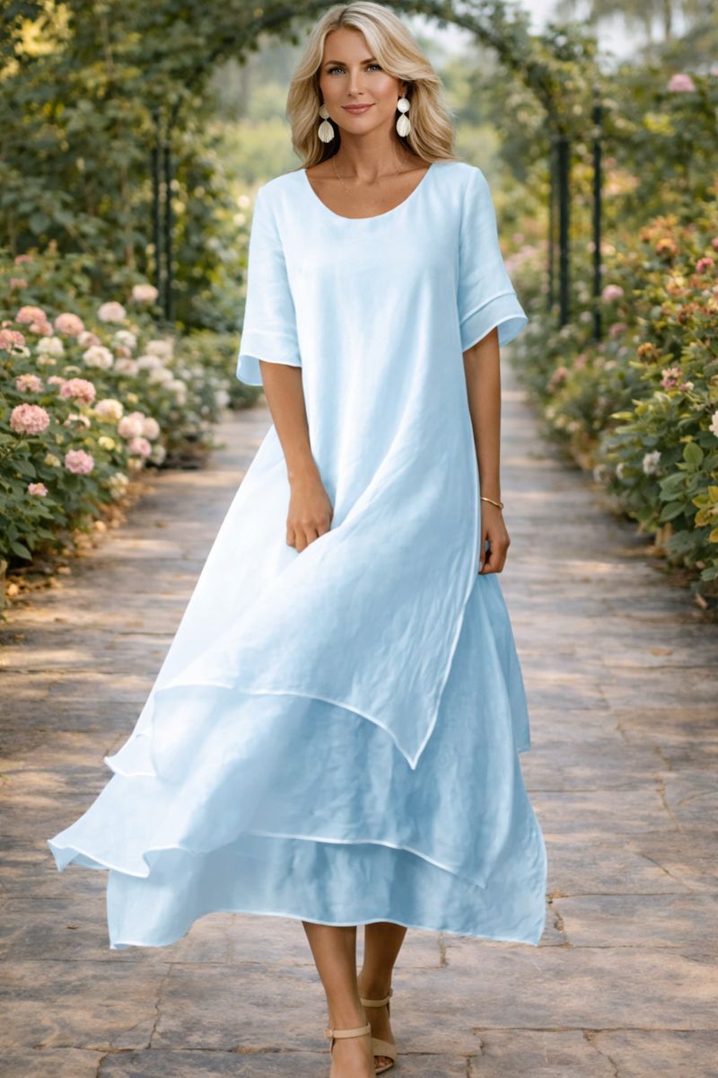 Aria Fluid Tiered Maxi Dress