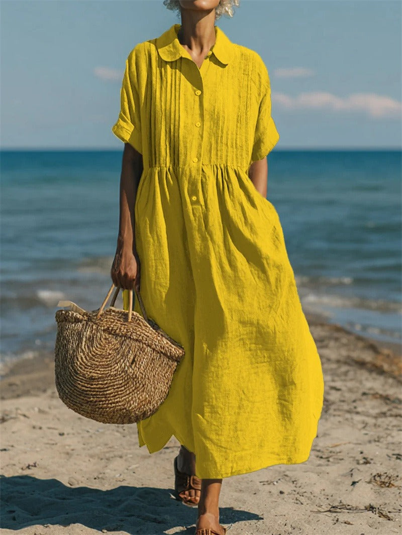 ELEGANT LINEN DRESS FOR WOMEN