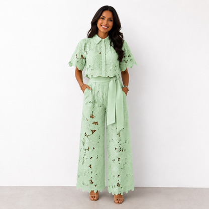 Tovi – Embroidered Two-Piece Lace Set
