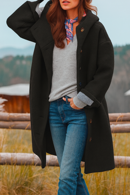 Eileen – Hooded Jacket with Elegant Silhouette