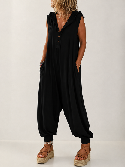Tilly | Casual Hooded Jumpsuit