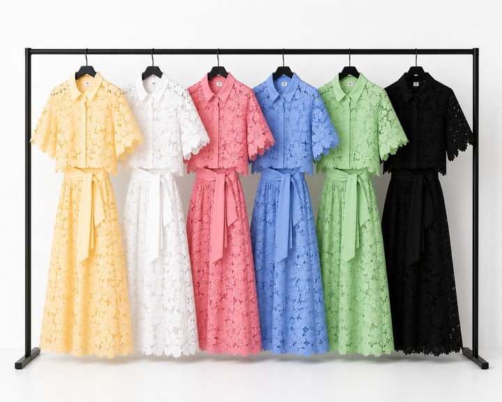 Tovi – Embroidered Two-Piece Lace Set